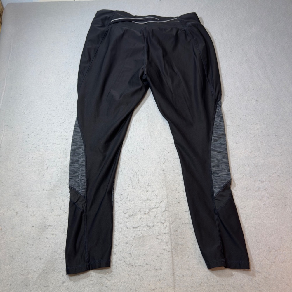Avia Womens XL Black Gray Space Dye Activewear Cropped Leggings‎ RA476361 - Picture 7 of 9